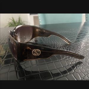 Authentic Gucci Brown Sunglasses with Rhinestones GG